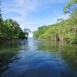 The estuary at Curu - watch out for crocodiles!