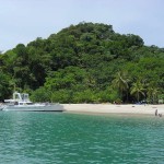 It's easy to see why Tortuga Island is so beautiful. The mainland beaches have much darker sand.