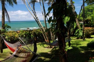 Colorful hammocks are a common sight in Montezuma