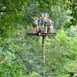 Canopy Tour Platform high in a tree