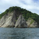 Huge rocky cliffs near to Tortuga.