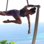 Ana Prada at Anamaya for aerial silk workshop