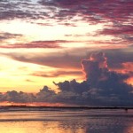 Beautiful beach sunset