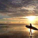 Surfer at Sunset