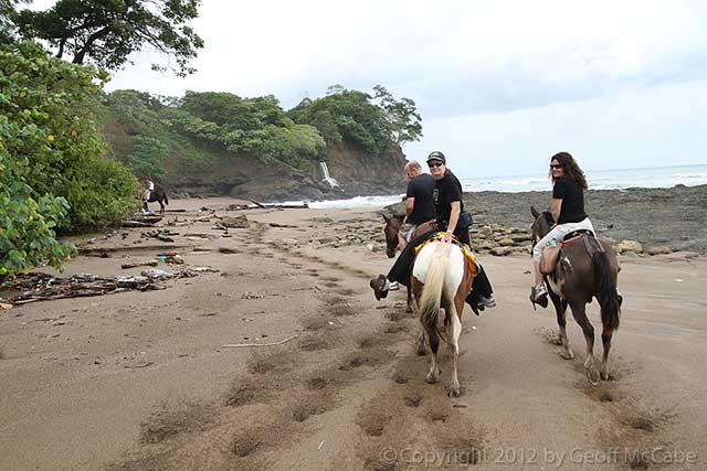 Horseback riding in Montezuma