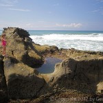 Tidepools at the water's edge