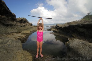 Serafina Love McCabe loves the tidepools at Mar Azul