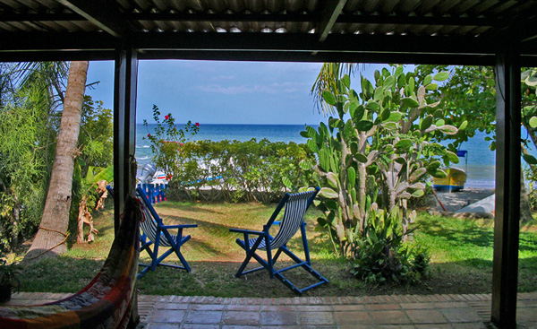 View of the beach from Ivan's House